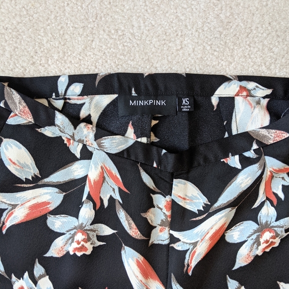 MINKPINK floral flare leg pants size xs - Picture 2 of 6